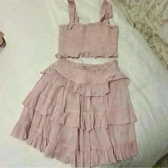 Free People Pink Thalia Set - Picture 5 of 8